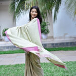 Dawn’s Embrace – Eri Silk Saree with Blush Pink Accents
