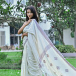 Earth’s Embrace – Eri Silk Saree with Terracotta Motifs