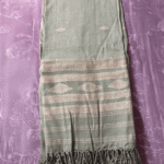 SILVER FERN – Handwoven Eri Silk Stole