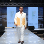 The Golden Hour Jacket – Handloom Silk Jacket with Two-Tone Panel