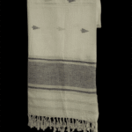 SAPPHIRE WHISPERS – Handwoven Eri Silk Stole