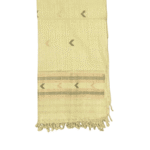 The Sage Diamond Stole – Handwoven Eri Silk Stole with Woven Motifs