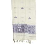The Lavender Heritage Stole – Handwoven Eri Silk Stole with Woven Motifs